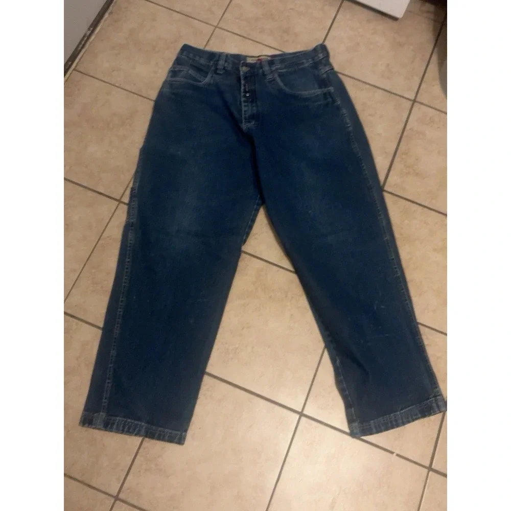 Vintage Esko Men's Jeans Y2K Pants Size 42 Blue Denim Baggy